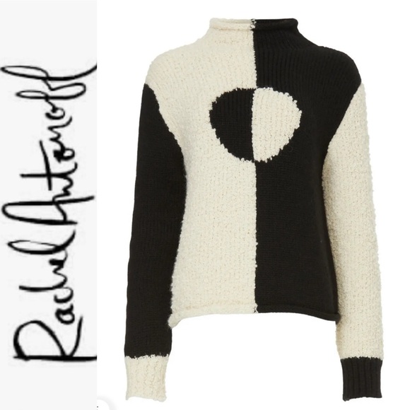 Rachel Antonoff Black/White Cookie Sweater m - Picture 1 of 16